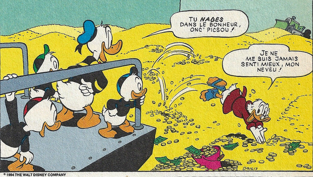 Picsou aime l'or